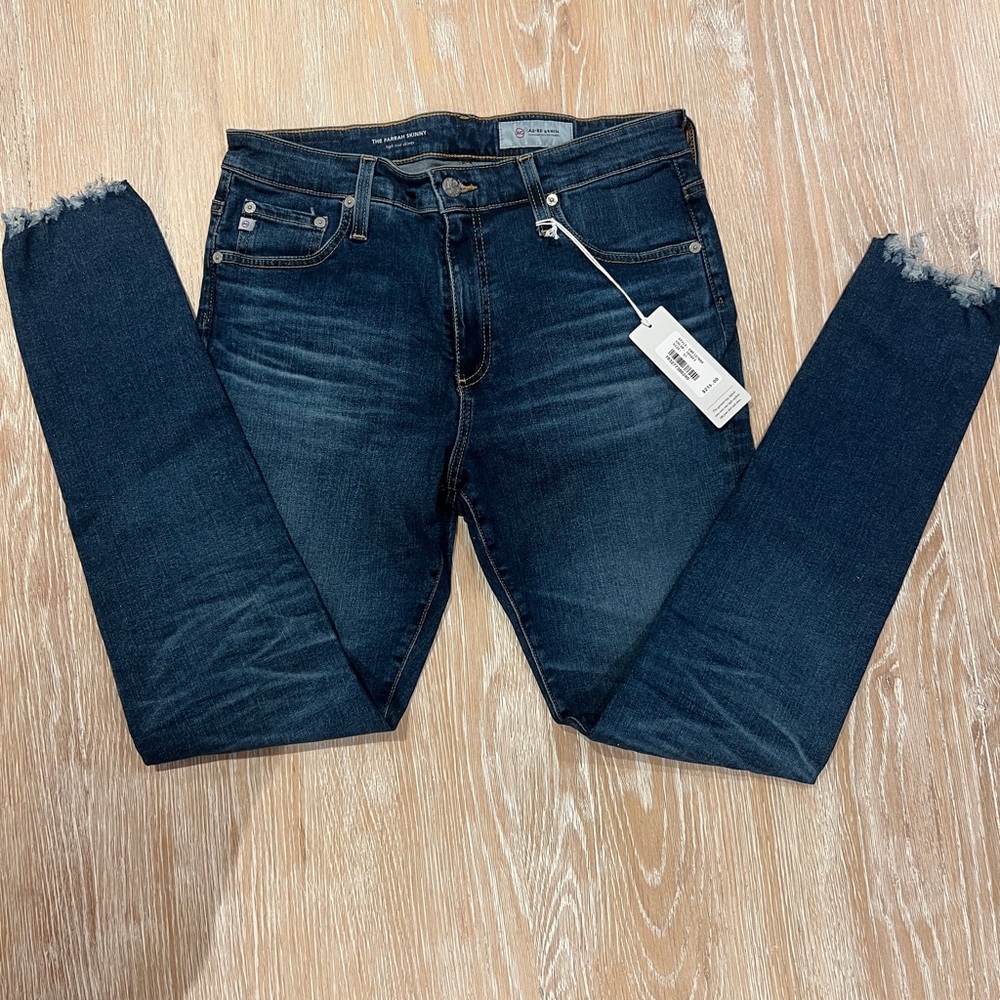 AG Adriano Goldschmied Dark Indigo Ankle Jeans